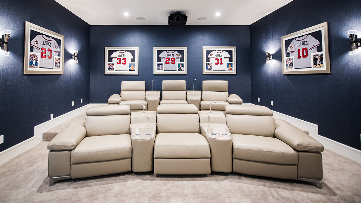 Modern Day Movie Room Area - Interior Designer South Florida